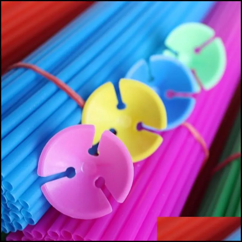 balloon holder stick colorful pvc rods balloon holder sticks with cup birthday party decoration supplies accessories