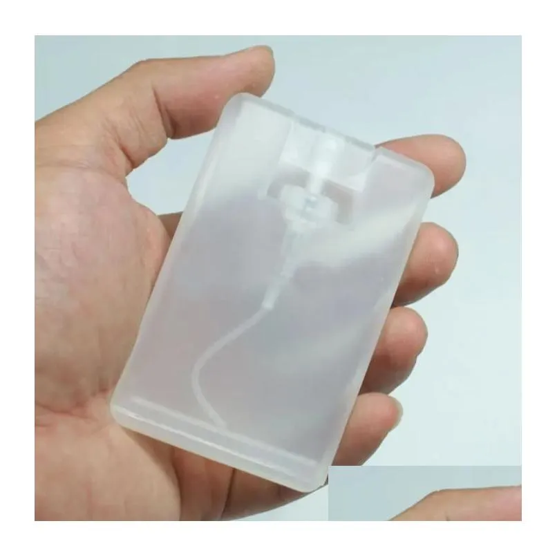 Packing Bottles Wholesale 20Ml Plastic Portable Per Spray Bottle Moisturizing Water Box Card Type Refillable Sample Drop Delivery Offi Dh1Uk