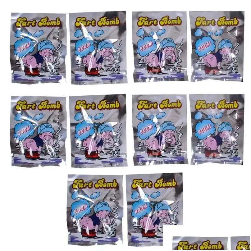 Other Festive & Party Supplies 10Pcs/Pack Party Supplies Whole Person Stink Bag Bomb April Fools Day Toy Fart Practical Jokes Fool Dro Dh8Wx