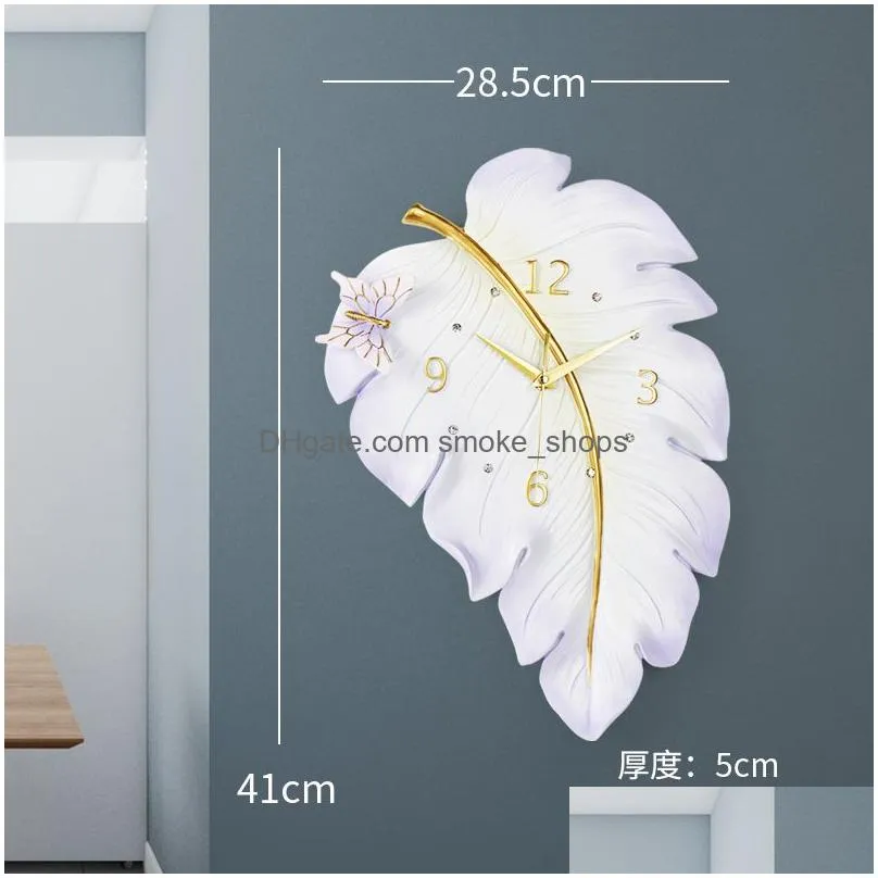 nordic large wall clock 3d creative clocks wall home decor living room modern bedroom silent home relogio wall decoration fz267 201202