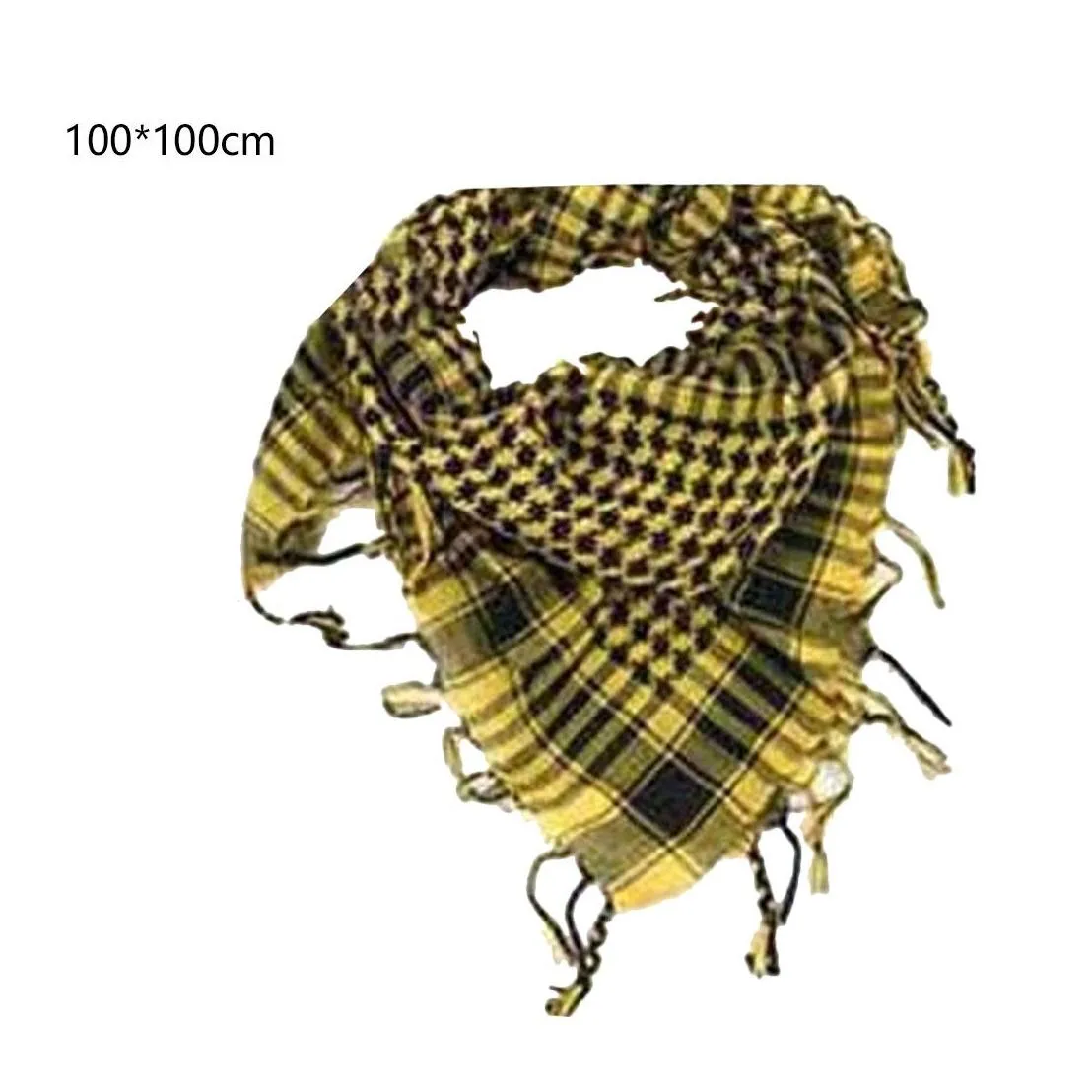 Scarves Wholesale- Charming Arab Shemagh Tactical Palestine Light Polyester Scarf Shawl For Men Fashion Plaid Printed Drop Delivery Fa Dhaqq