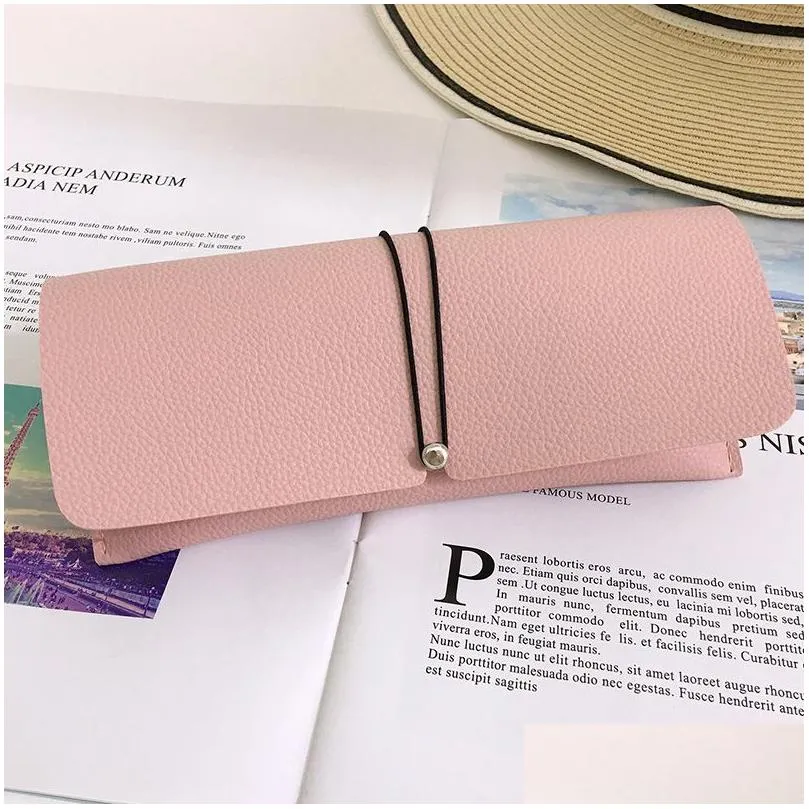 Sunglasses Cases Black Pink Color Soft Letter Sunglasses Cases Bags Storage Wholesale For Women Men Eyeglasses Bag Drop Delivery Fashi Dhl9U