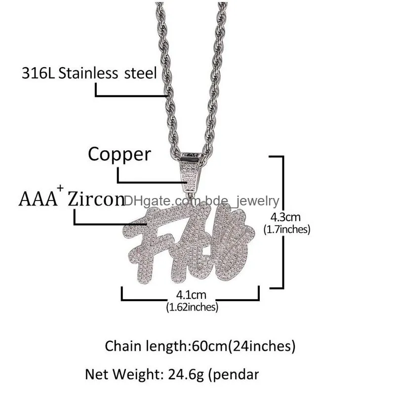 trendy diy custome name letter necklace gold plated bling iced out cz letter pendant necklace with rope chain for men wom209a