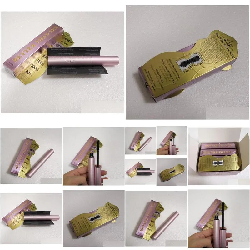 nail polish black mascara pink aluminum tube 8ml long-lasting cruling lengthening thick