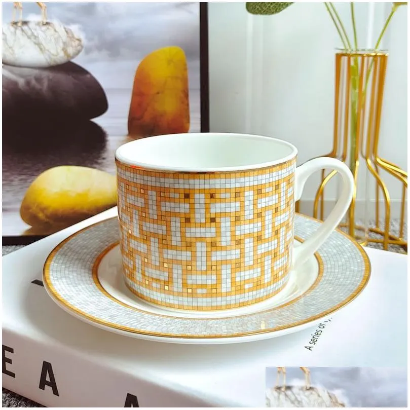 dinnerware sets ceramic tableware set steak plate el plate dinner plate european western-style plate snack plate coffee cups and saucers gift box