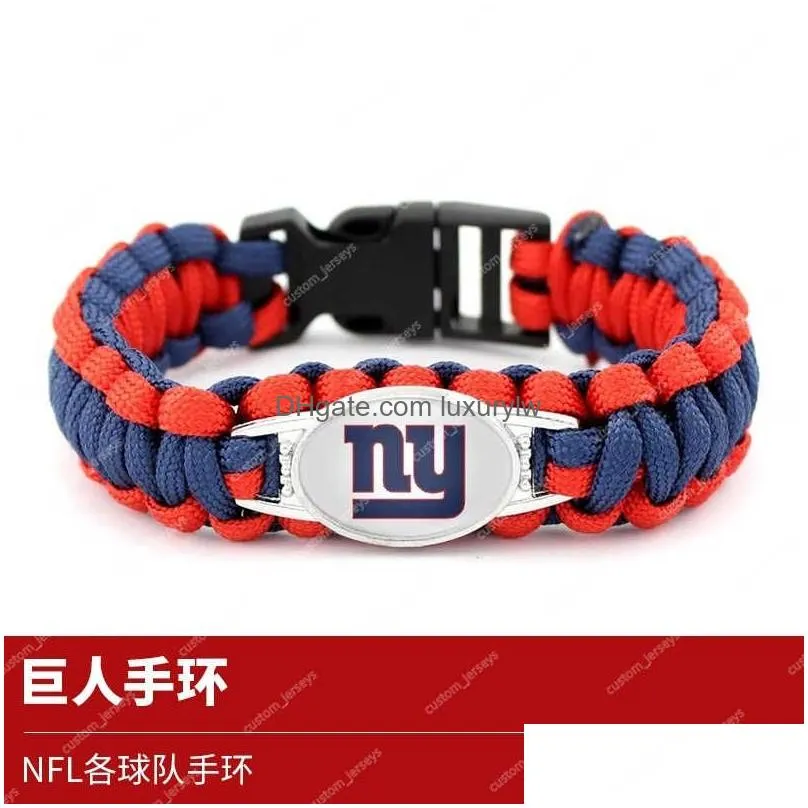 Collectable Football Ssouvenir Team Logonflwristband Christmas Gift Dolphinswristband 49Erschiefswristband Drop Delivery Sports Outdoo Dhv8J