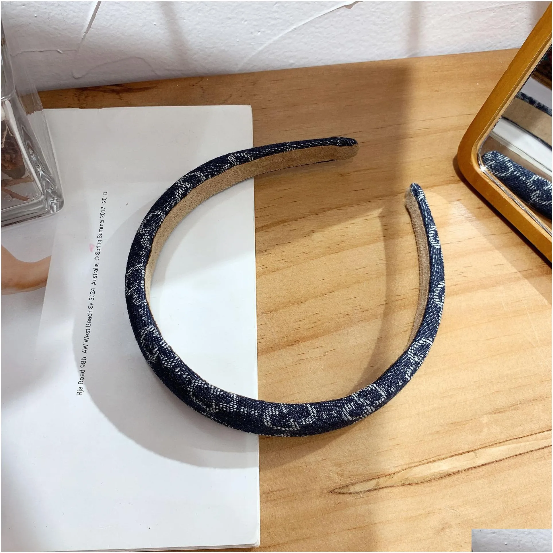 Brand Designer Women Double Letter Printing Headbands Candy Color Hairband Fashion Headwear Thin -brimmed Knotted Hairclasp Hair Hoop Luxury Hair