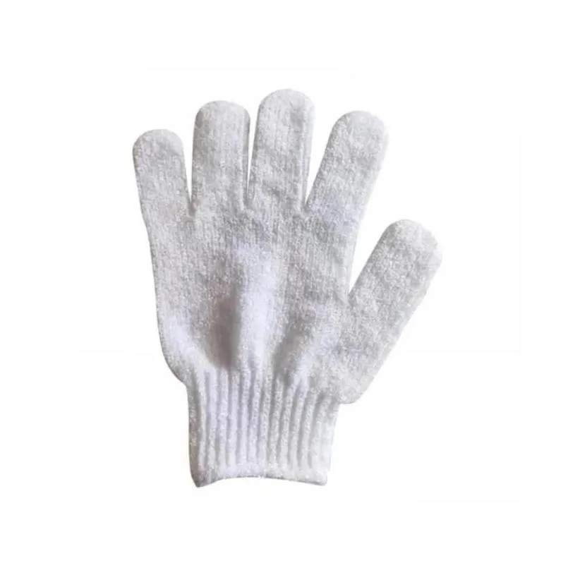Bath Brushes, Sponges & Scrubbers White Nylon Body Shower Bath Gloves Exfoliating Glove Scrubber Spa Mas Dead Skin Cell Wholesale Drop Dhsko