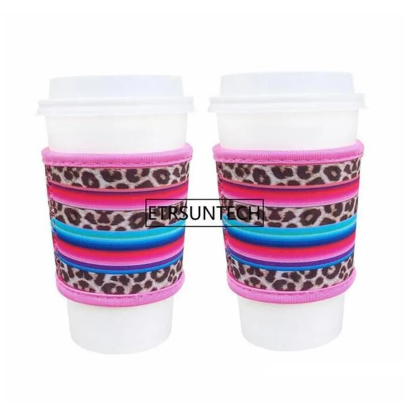 Other Drinkware Neoprene Heat Resistant 4Mm Thick Insated Reusable Coffee Cup Sleeves For Coffees And Tea 12Oz-24Oz Cups Drop Delivery Dhngw