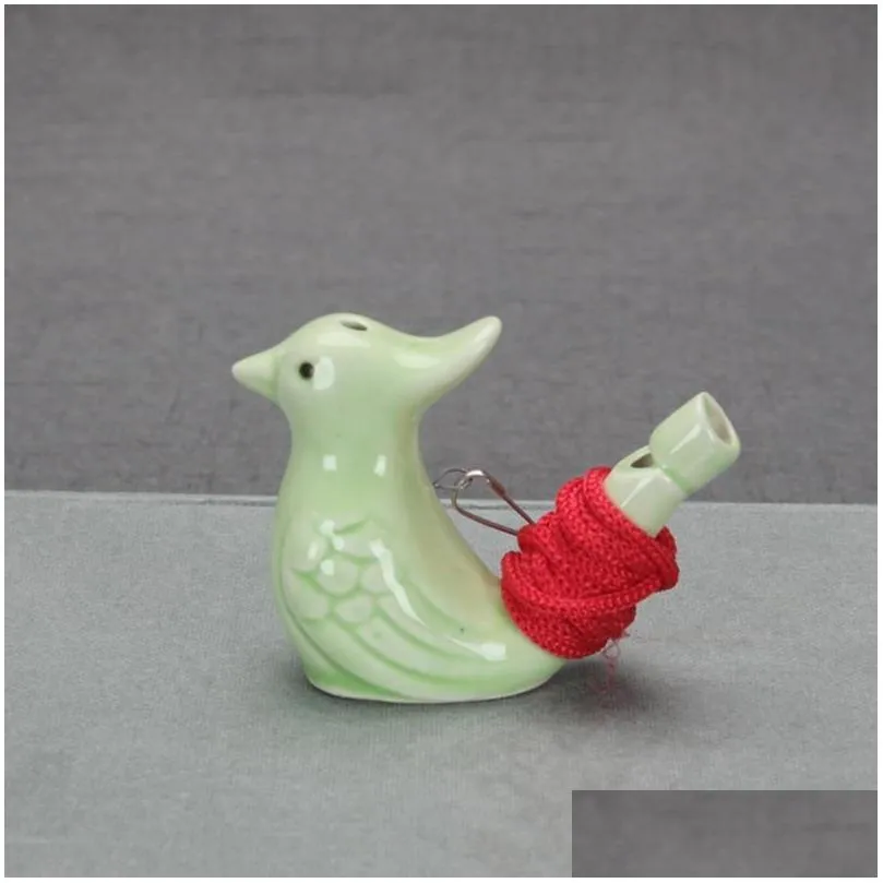 creativity bird novelty items shape whistle children ceramic water ocarina song chirps bathtime kids toys gift