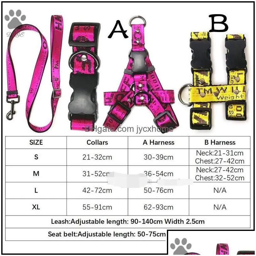 Dog Collars Leashes Step In Dog Harness Designer Dogs Collars Leash Set Training Walking Of Your Puppy Harnesses Cool Letter Patte