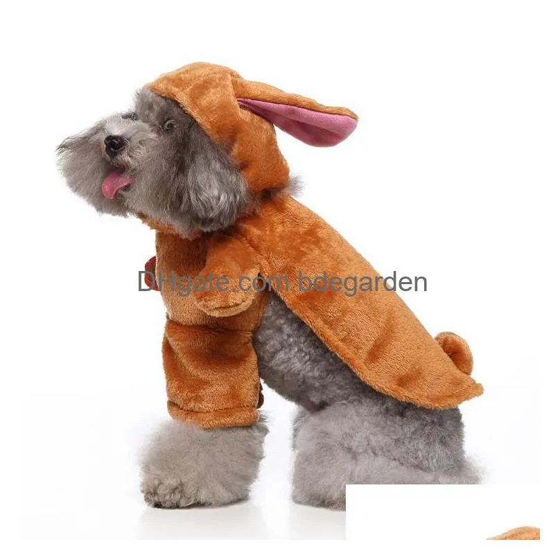 Christmas Halloween Dog Costumes Funny Apparel Cosplay Costume Clothes Party For Small Medium Dogs Wholesale Drop Delivery Dhqcq