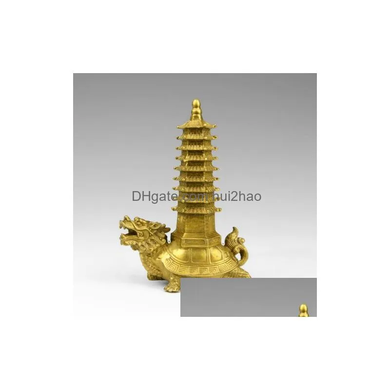 pure copper dragon turtle nine layers wenchang tower fortune small place6803399