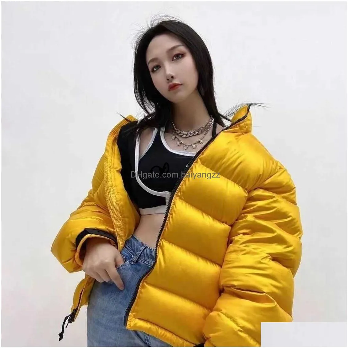 high version nk same down jacket sports stand neck thickened warm windproof jacket nocta jackets designer puffer jacket l