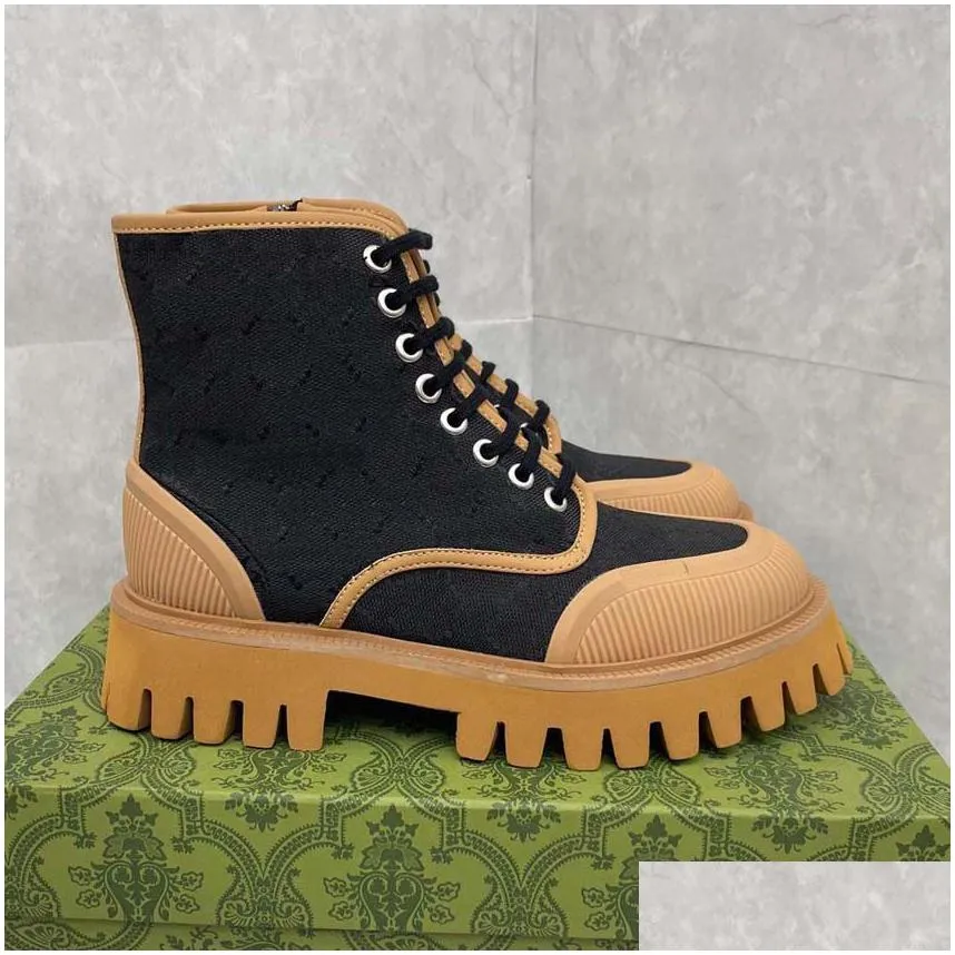 boots high quality men women boots designer half boot classic style real leather shoes fashion shoe winter fall snow boots nylon canvas ankle boot