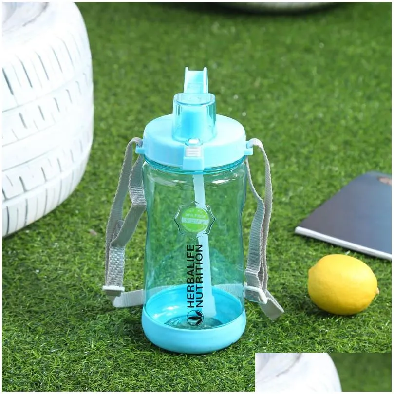 Water Bottles Arrival 1000/2000Ml Bpa Gray Rose Red Portable Herbalife Nutrition Plastic Sports Hiking Fitness St Water Bottle Drop De Dhfa8