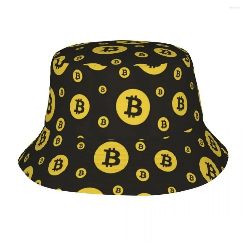 Berets Berets Cryptocurrency Crypto Money Bucket Hat Beach Hatwear Stuff Fishing Cap For Outdoor Sports Uni Session Lightweight Drop D Dhi9F