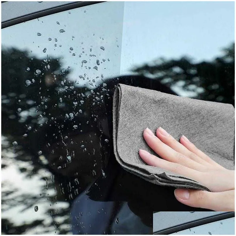 Cleaning Cloths Magic Cleaning Cloth Thickened Mtifunction Thicken Glass Wi No Watermark Reusable Window Rag Kitchen Drop Delivery Hom Dhlzm