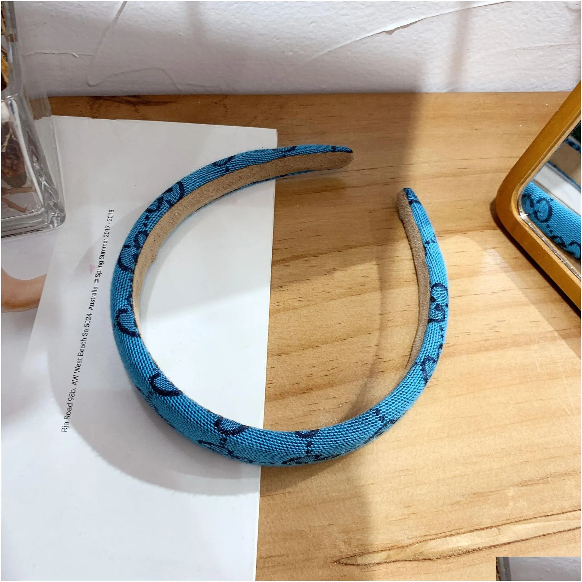 Brand Designer Women Double Letter Printing Headbands Candy Color Hairband Fashion Headwear Thin -brimmed Knotted Hairclasp Hair Hoop Luxury Hair