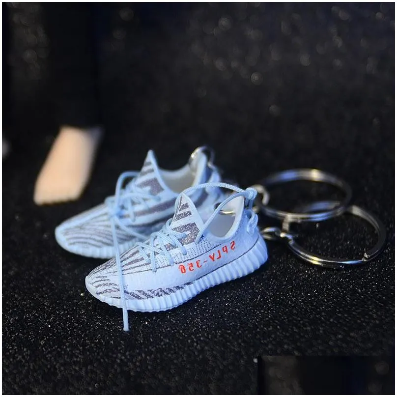 Keychains & Lanyards Keychains 3D Mini E Sneaker Keychain Shoes Model Backpack Pendant For Boyfriend Birthday Party Present High Quali Dh51T