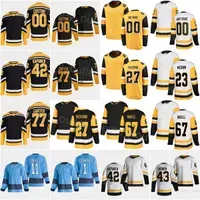 22-23 Reverse Retro Hockey Jersey 67 Rickard Rakell Stadium Series 27 Owen Pickering 77 Jeff Carter 42 Kasperi Kapanen 43 Danton Heinen 23 Brock Mcginn Color