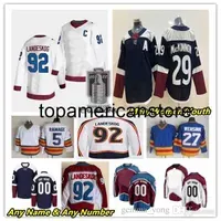 Nathan MacKinnon Hockey Jerseys Mikko Rantanen Valeri Nichushkin Cale Makar Devon Toews Gabriel Landeskog Sakic Alexandar Georgiev