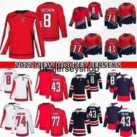 Hockey Jersey hockey jerseys 8 Alex Ovechkin  Cup Champions 43 Tom Wilson 74 JOHN CARLSON 77 TJ Oshie 92 Evgeny Kuznetsov Reverse Retro 22oD