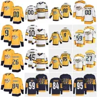 Nashville Hockey Predators 59 Roman Josi Jersey 84 Tanner Jeannot 26 Philip Tomasino 45 Alexandre Carrier 27 Ryan McDonagh 95 Matt Duchene 9