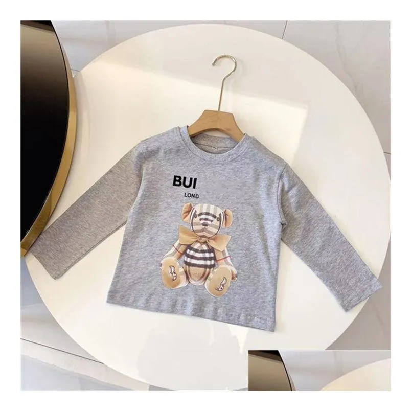 boys and girls wear long-sleeved warm bottom shirt spring and winter childrens jumper long-sleeved childrens t-shirt brand clothing trend size 90-150cm