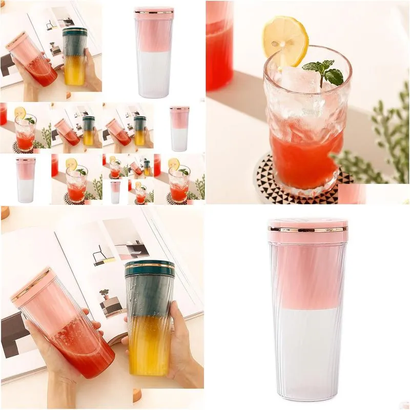 Manual Juicers Juicer Portable Mini Home Cup Wireless Usb Electric Drop Delivery Home Garden Kitchen, Dining Bar Manual Food Processor Otxfy
