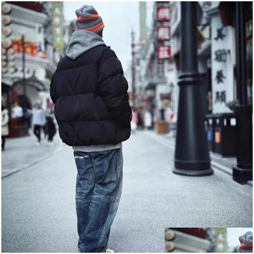 Street Fashion Stand Collar Casual Down Jacket Short Outdoor Warm Winter Mens Coat