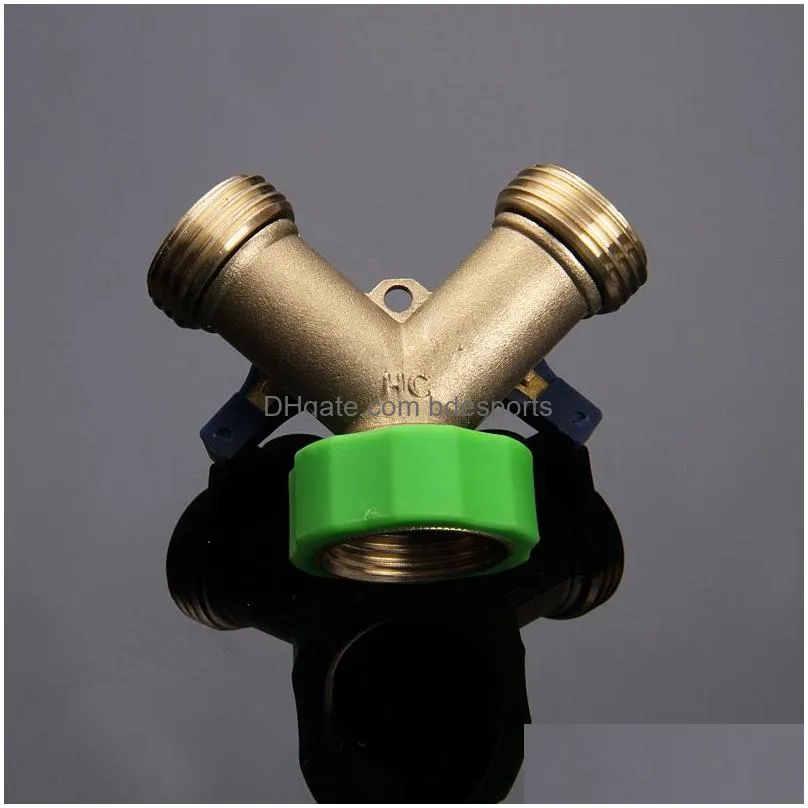 Watering Equipments Y Connector Vae Mtifunctional Water Gun Separator Garden Irrigation Watering Flower Hose Splitter Pump Drop Delive Dh5A2