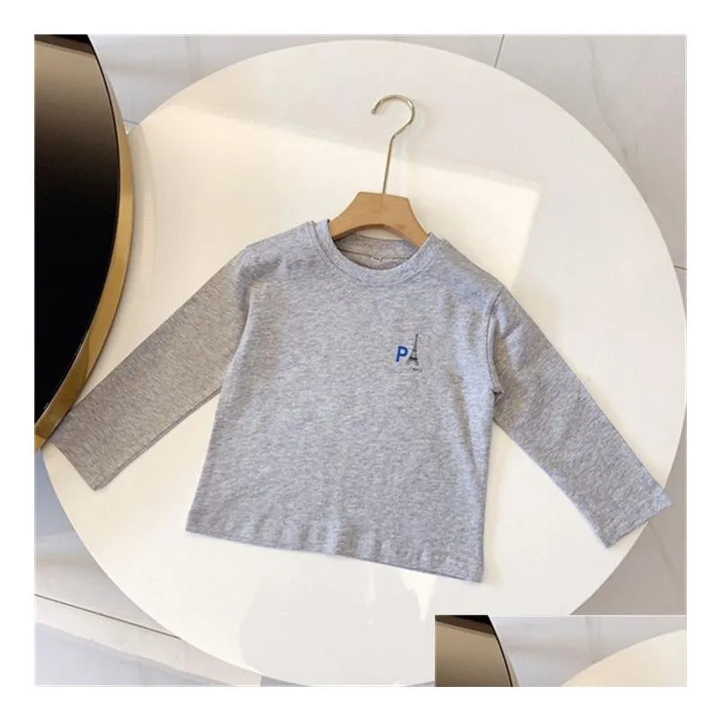 boys and girls wear long-sleeved warm bottom shirt spring and winter childrens jumper long-sleeved childrens t-shirt brand clothing trend size 90-150cm