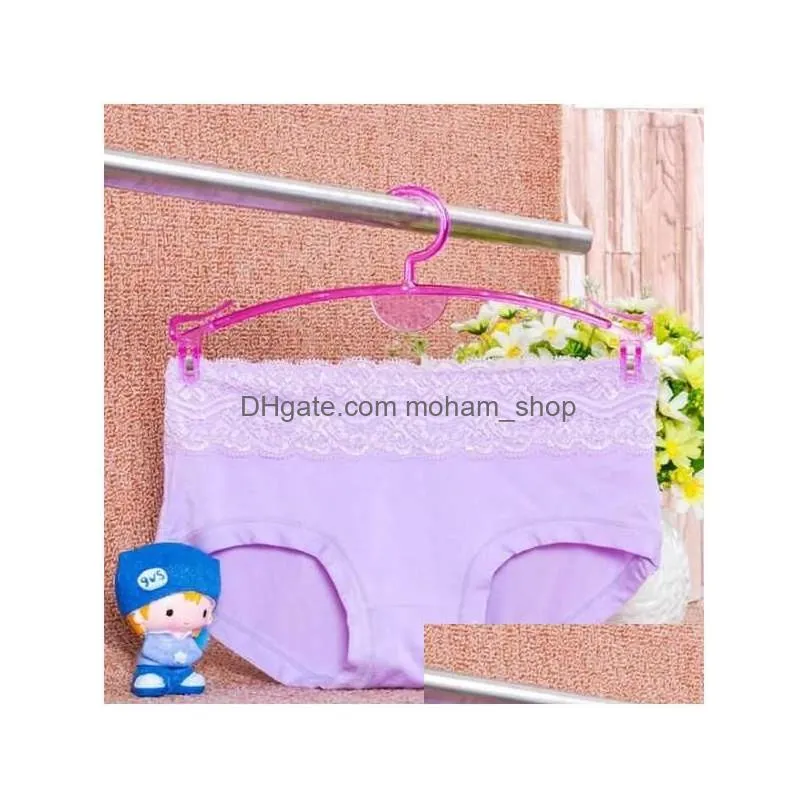hangers racks transparent plastic fashion panty hanger thickened bra with clip special underwear r clothing store cca13039 drop