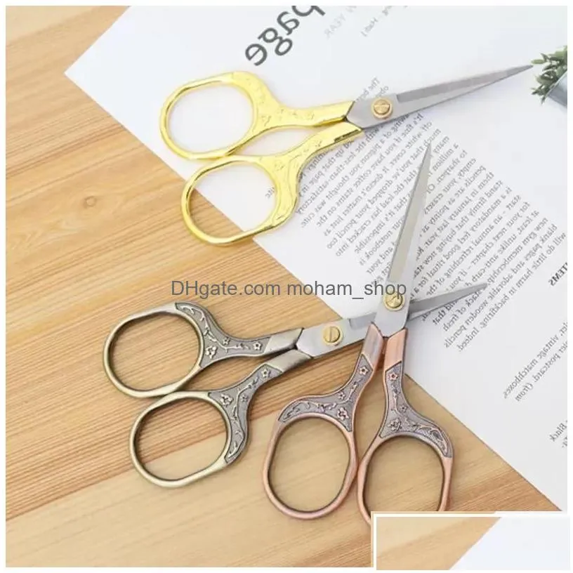 wholesale office scissors stainless steel vintage sewing fabric cutter embroidery tailor scissor thread tools for shears 100 drop delivery sch