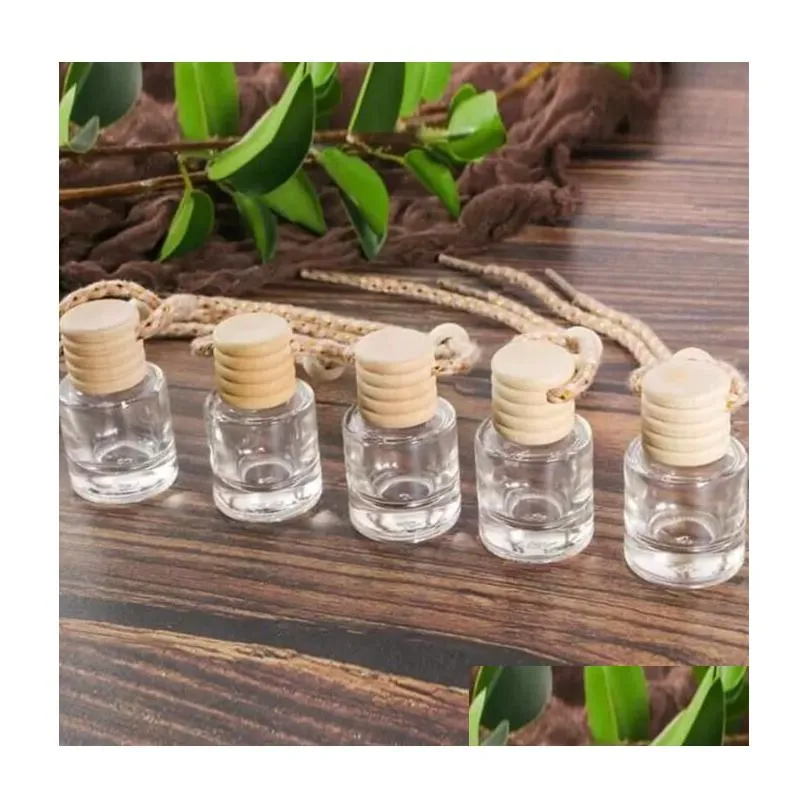  Oils Diffusers Car Per Bottle Home Diffusers Pendant Ornament Air Freshener For  Oils Fragrance Empty Glass Bottles Dh0Au