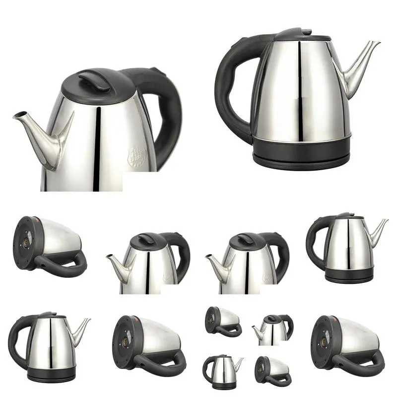 Electric Kettles Stainless Steel Matic Long Mouthed Water Kettle For Household Tea Brewing And Boiling A Manufacturer El Drop Delivery Otli6