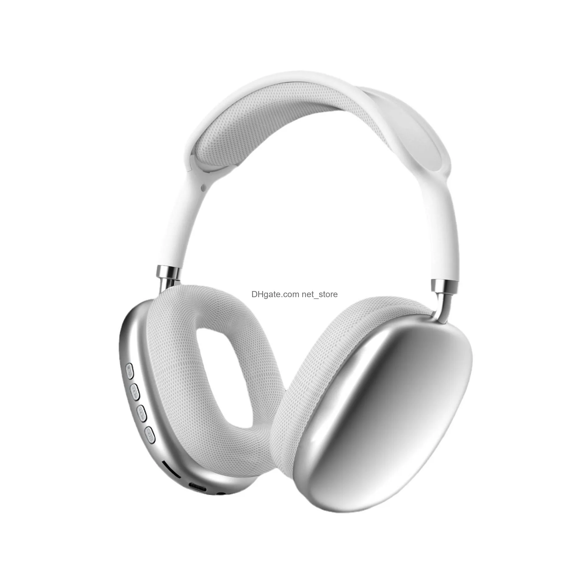 p9 pro max wireless over-ear bluetooth adjustable headphones active noise cancelling hifi stereo sound for travel work