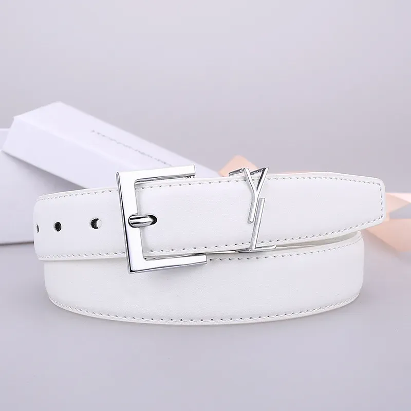 Disigner Belt for Women Genuine Leather 2.5cm 3.0cm Width High Quality Men Designer Belts Y Buckle Womens Waistband