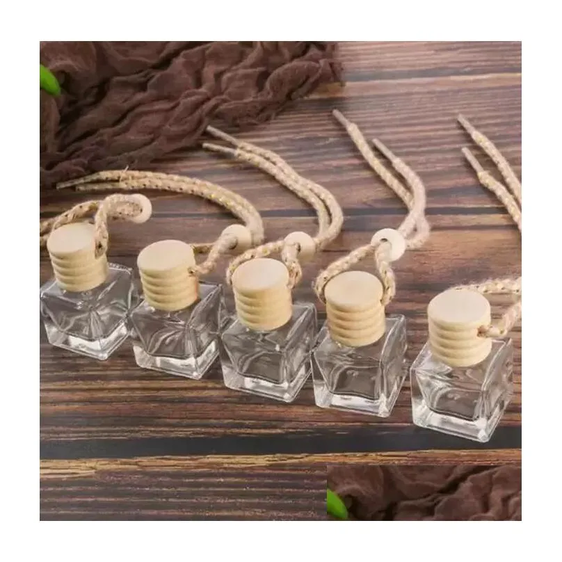  Oils Diffusers Car Per Bottle Home Diffusers Pendant Ornament Air Freshener For  Oils Fragrance Empty Glass Bottles Dh0Au