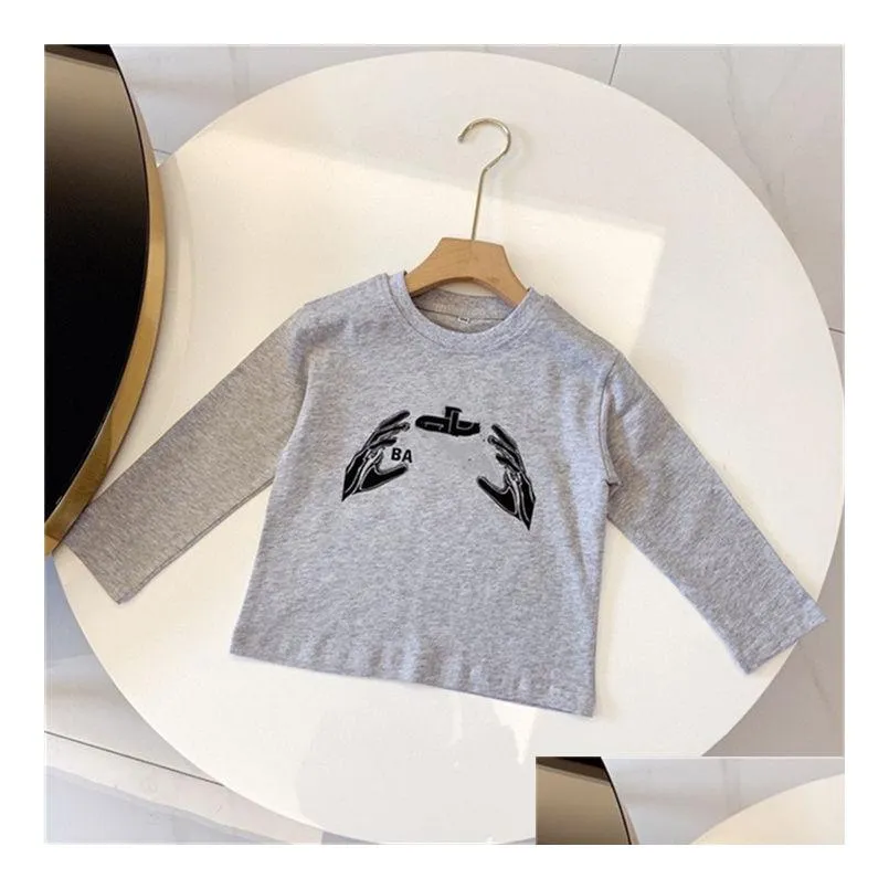 boys and girls wear long-sleeved warm bottom shirt spring and winter childrens jumper long-sleeved childrens t-shirt brand clothing trend size 90-150cm