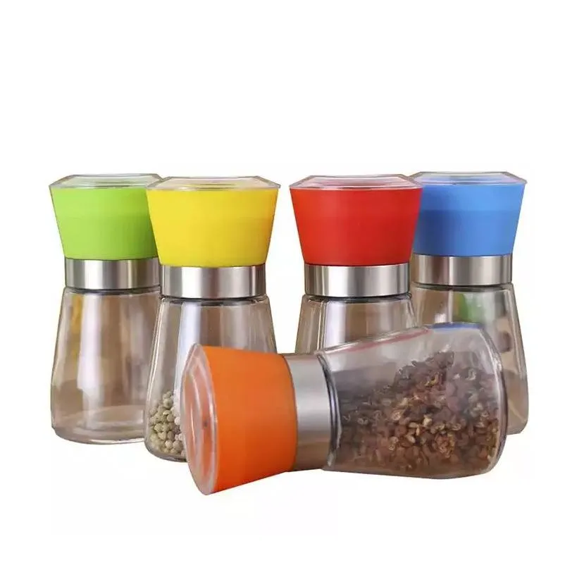 Mills Portable Kitchen Salt Pepper Mill Grinder Bottle Seasoning Jar Holder Container Drop Delivery Home Garden Kitchen, Dining Bar Ki Dhwhe