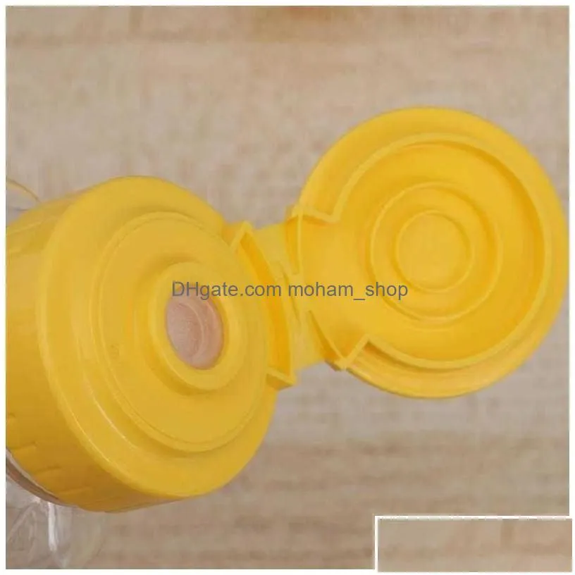 storage bottles jars 12pcs 240ml plastic squeeze connt bear shape honey sauce mustard jam dispenser 210626 drop delivery home gard