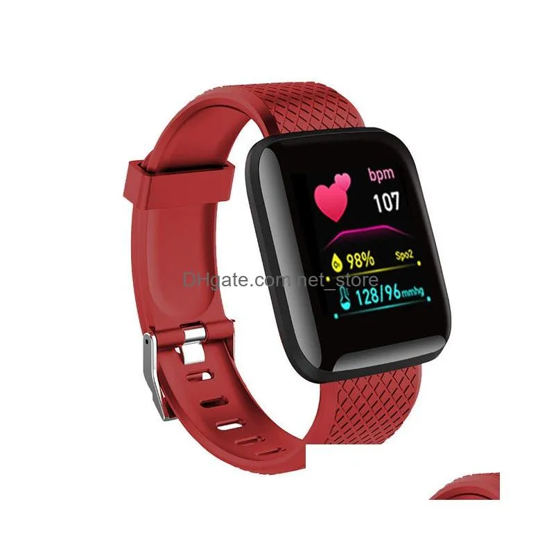 plus smart men blood pressure waterproof smartwatch women heart rate monitor fiess tracker watch sport for android ios