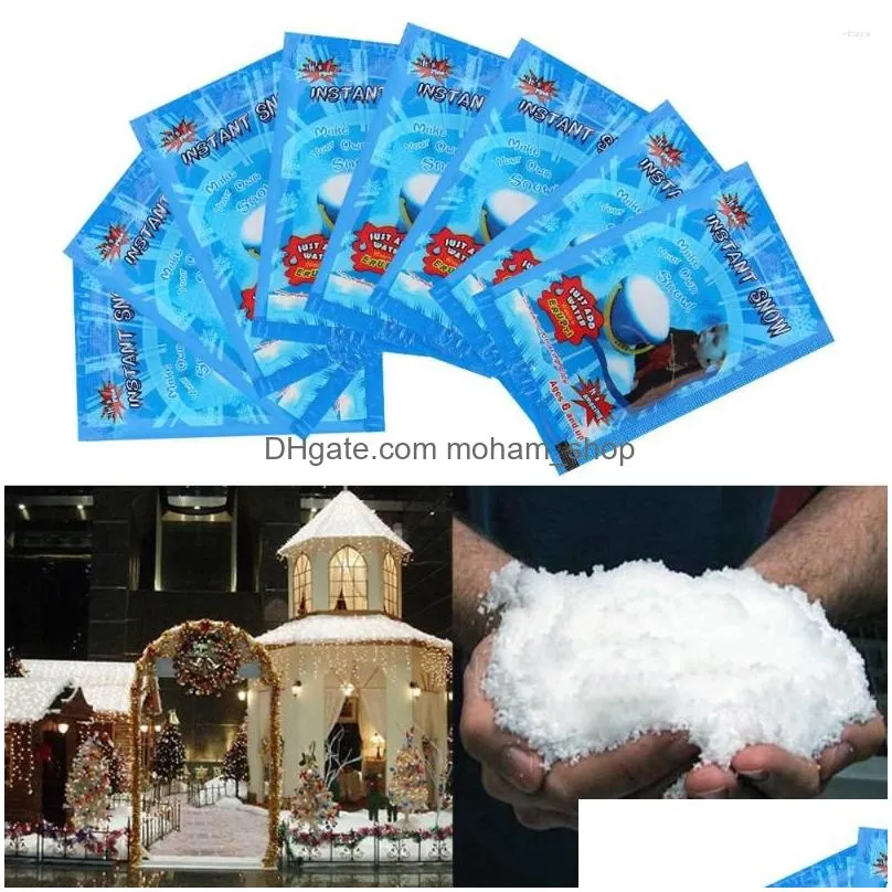 christmas decorations artificial snowflakes instant snow powder party supplies for home wedding decoration