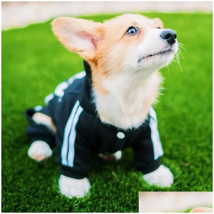 Clothes For Small Dogs Autumn Winter Warm Puppy Pet Cat Coat Jacket Sport Dog Jumpsuits Chihuahua French Bulldog Clothing Outfit