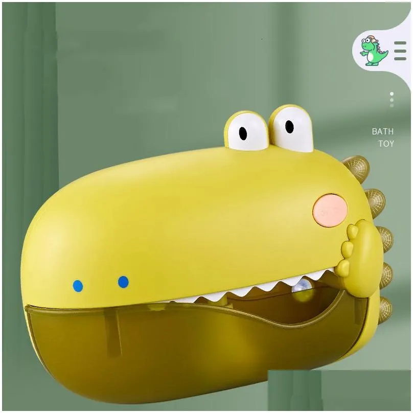 Bath Toys Baby for Kids Music Dinosaur Bubble Machine tub Soap Automatic Maker room Toy 221118