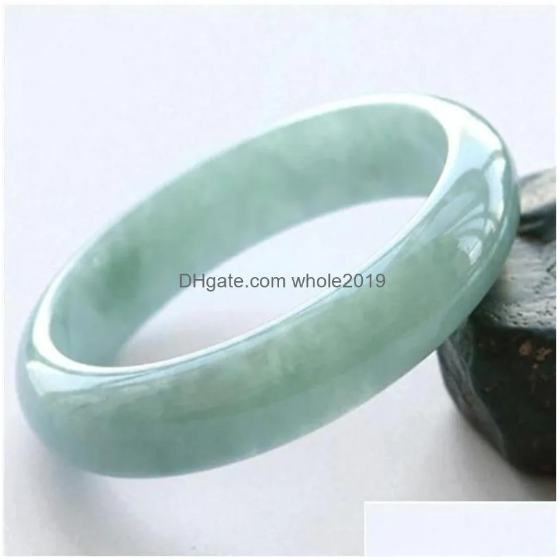 Bangle Natural Jade Bracelet The Width Is About 12Mm-15Mm Diameter Of 54Mm-60Mm 267S Drop Delivery Jewelry Bracelets Dhepj