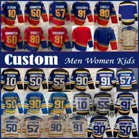 Fans Tops Tees 90 Ryan OReilly Brayden Schenn Custom Men Women Kid Hockey Jersey Vladimir Tarasenko Robert Thomas David Perron Colton Parayko Torey Krug