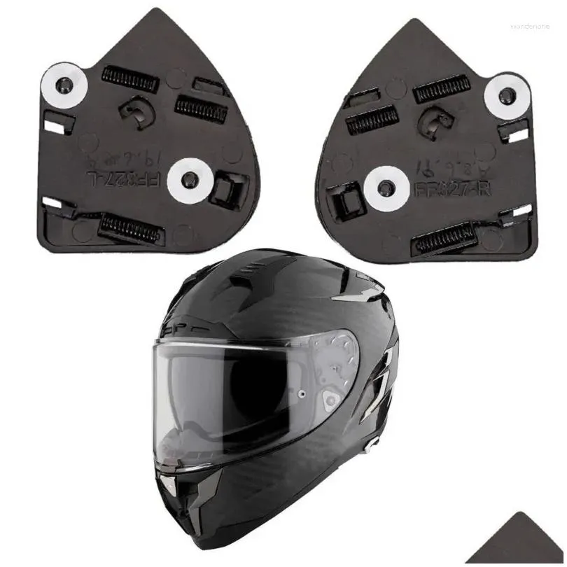Motorcycle Helmets 1 Pair Helmet Shiled Base Visor For FF327 Side Plate Motorcycles Lens Mounts Part Replacement E8BC